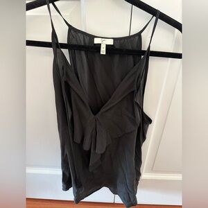Joie 100% silk ruffle Black Medium top